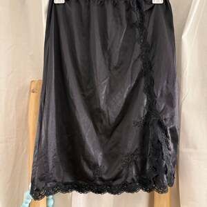 Vintage Black Lace Half Slip Skirt